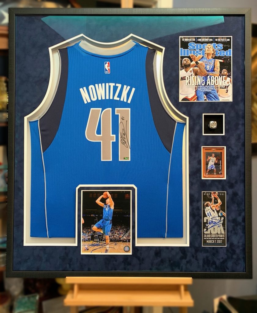 BASKETBALL Jersey Framing Jacquez Art & Jersey Framing