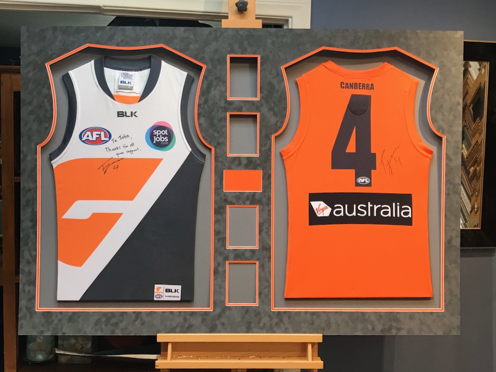 Framing Two Jerseys in One Frame (Photos and Video) Jacquez Art