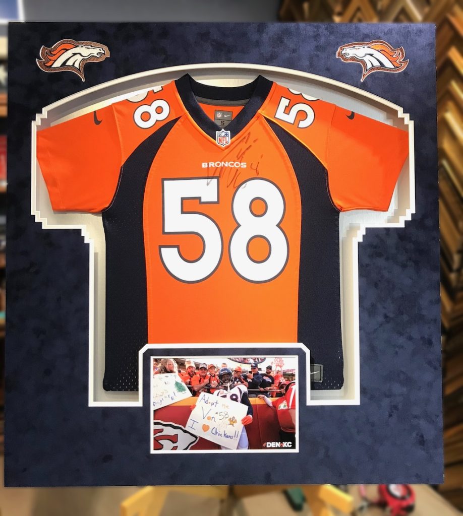FOOTBALL Jersey Framing Jacquez Art & Jersey Framing