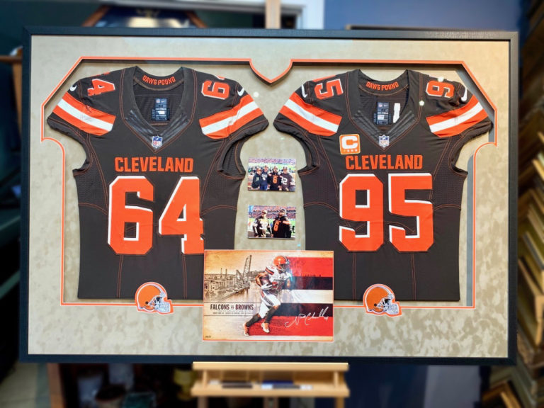 FOOTBALL Jersey Framing Jacquez Art & Jersey Framing