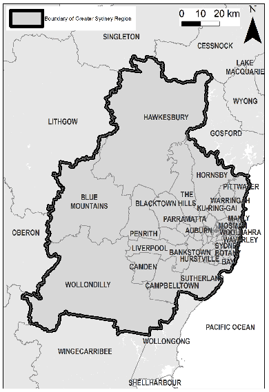 Map Of Greater Sydney Nsw Greater Sydney Commission Act 2015 (Nsw) - Barnet Jade
