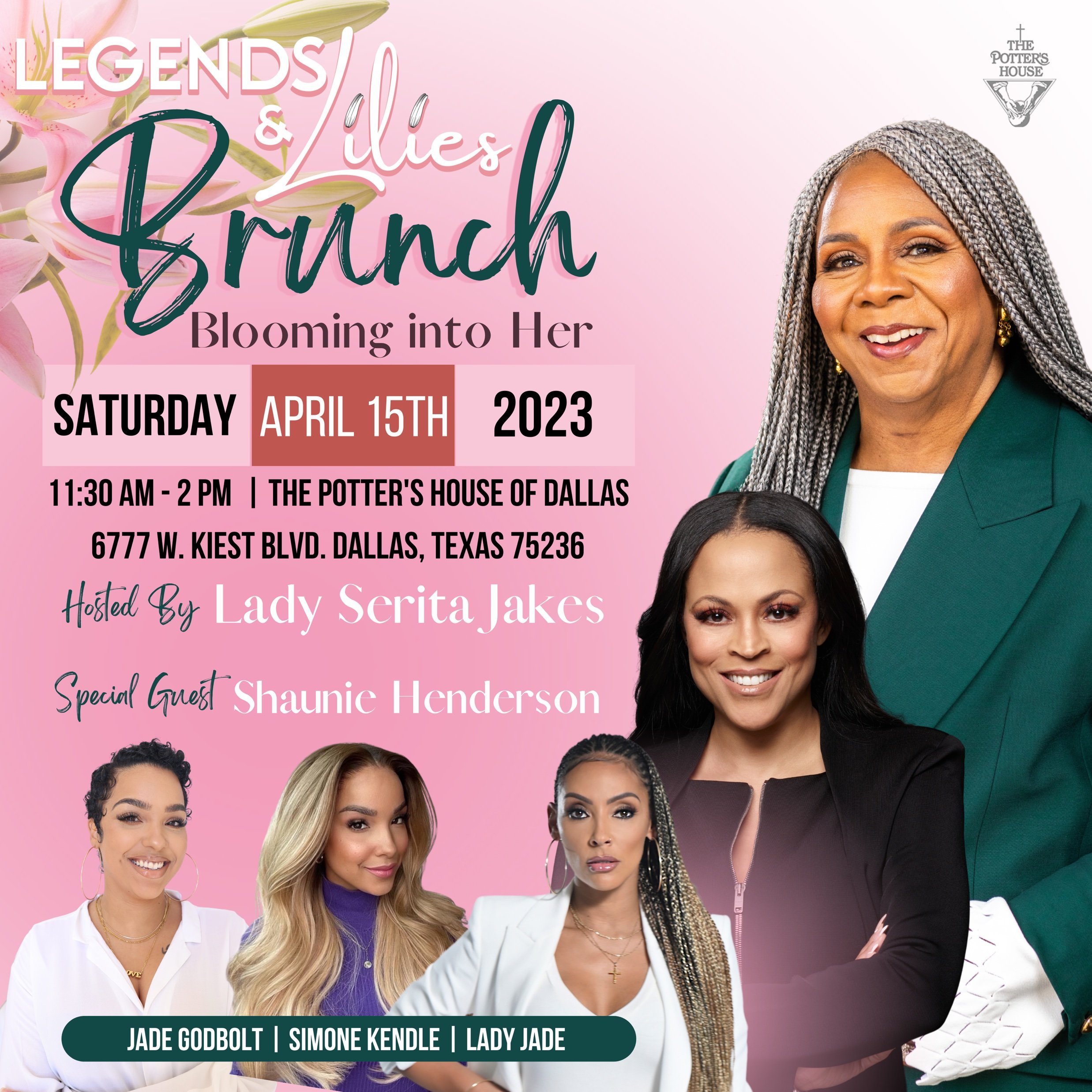 Legends & Lilies Brunch at The Potters House Dallas Recap! Jade Godbolt