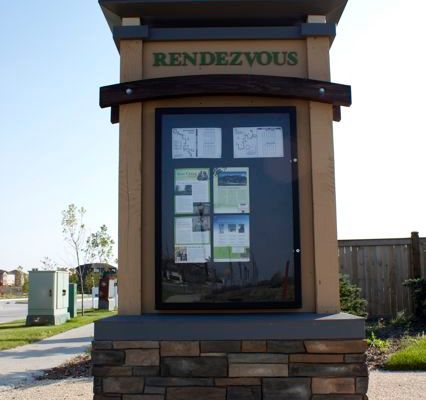 Qualico Rendezvous Information Kiosk by Jade SignWorks