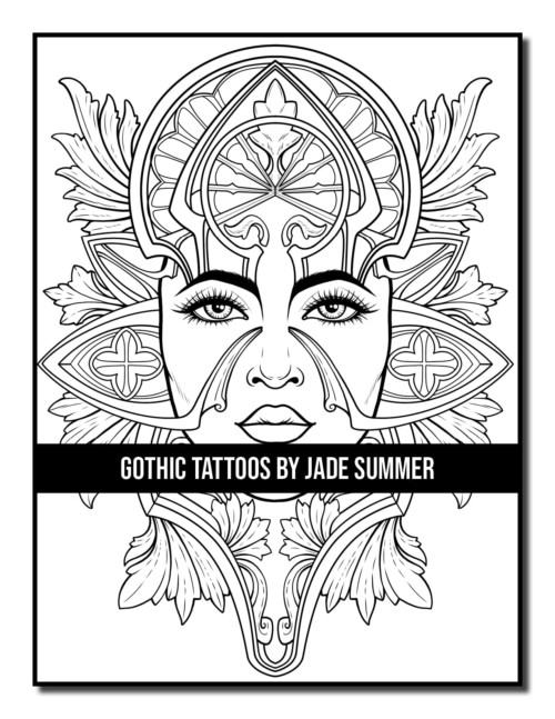 Gothic Tattoos Coloring Book Jade Summer