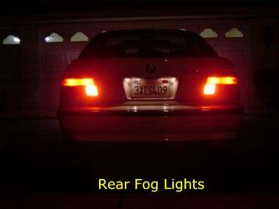 BMW Rear Fog Lights