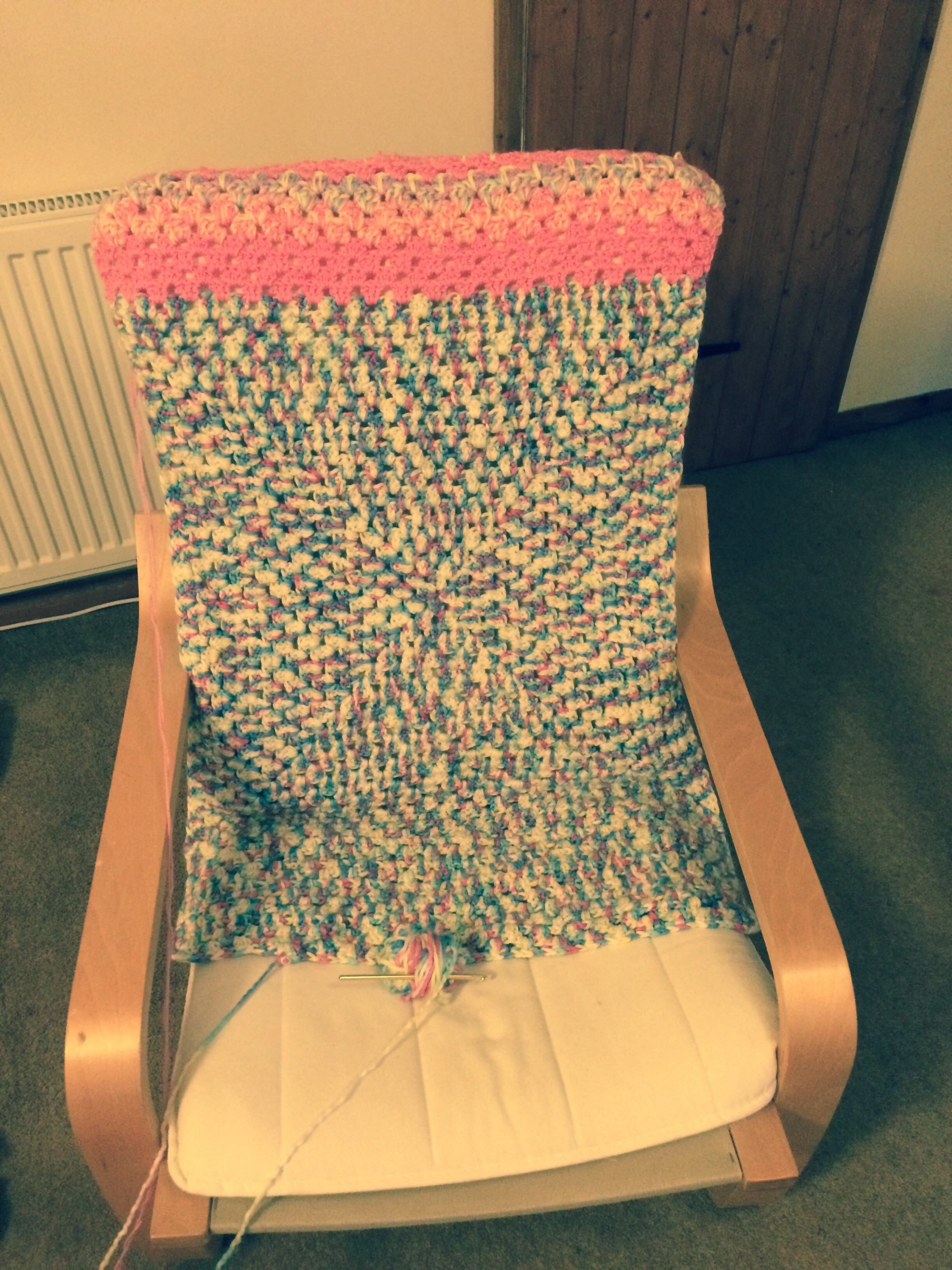 Crochet chair gets crochet cover jadeybirdcrochet