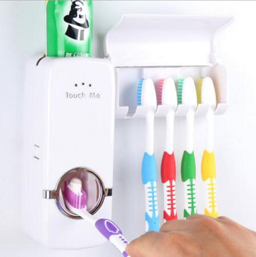 Tempat penyimpanan sikat gigi dan odol Automatic Toothpaste Dispenser