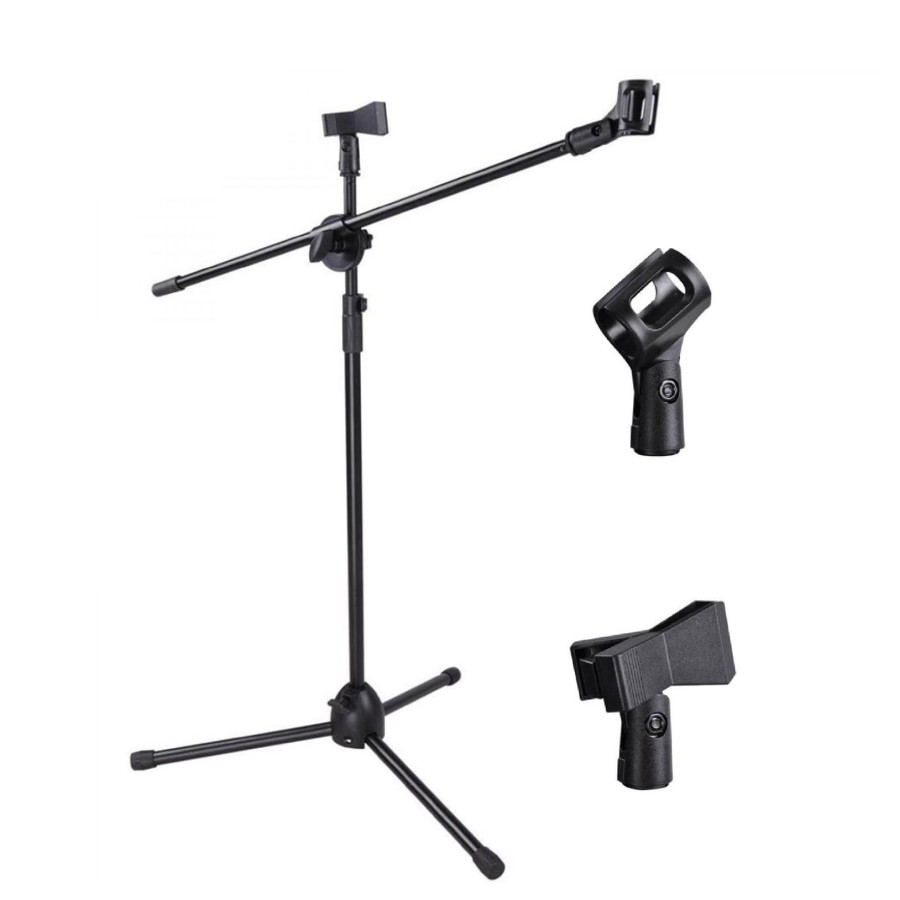Stand Mic Tiang Standing Mic Holder Microphone Stand Tinggi Stand Mic