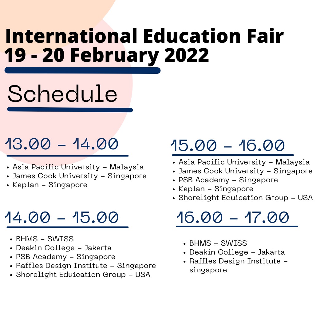 International Education Fair 2022 – Jadwal Event, Info Pameran, Acara & Promo Terbaru
