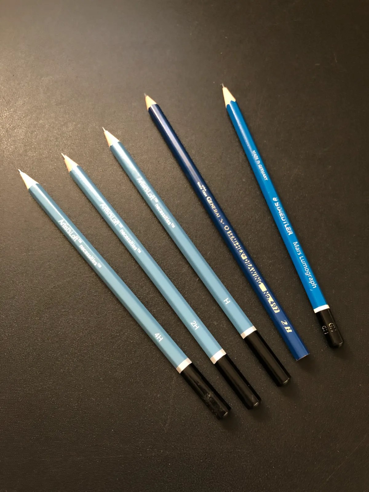 HB Pencils, B Pencils, H Pencils Graphite Scale Explained