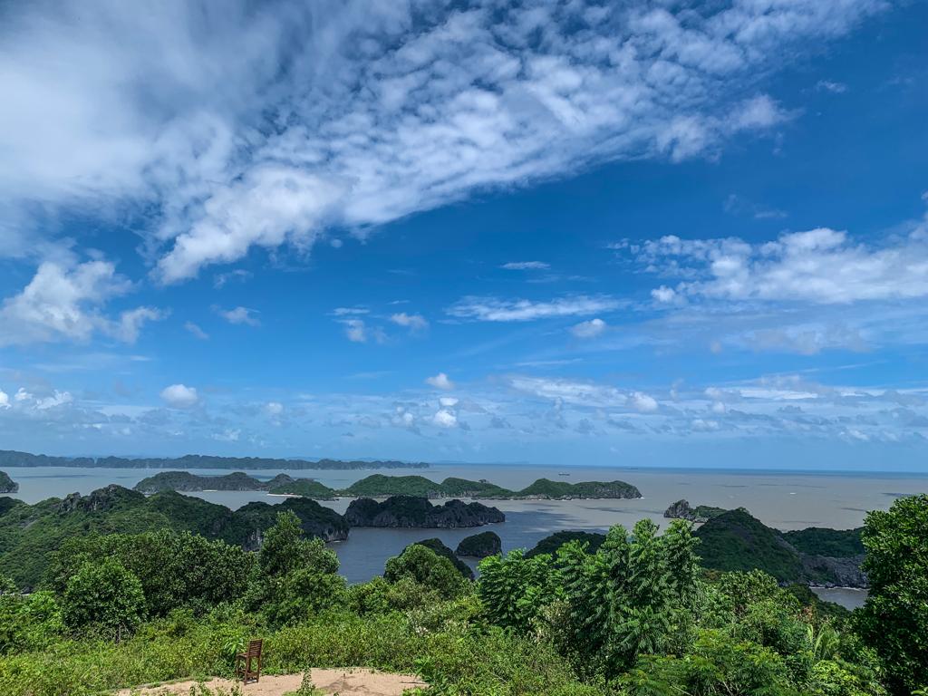 budget travel itinerary - views after storm at Cannon Fort