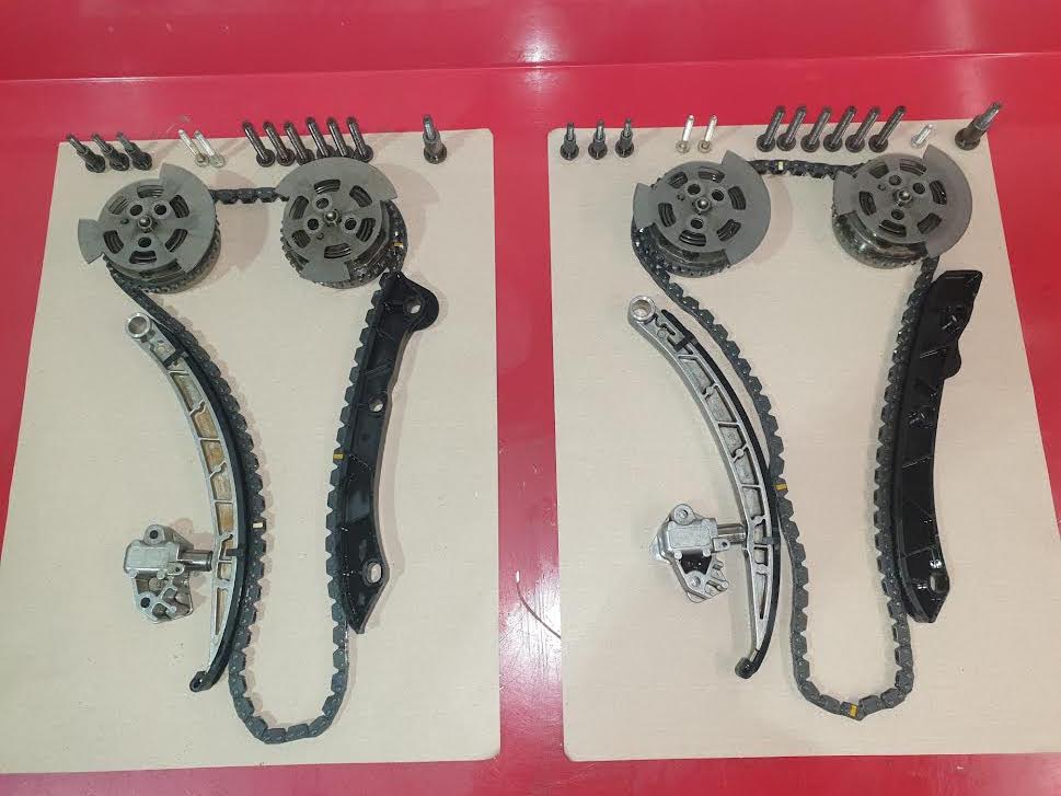 Timing chains on 5.0 litre V8 engines Range Rover, Land Rover, Jaguar Jag and Land Surrey