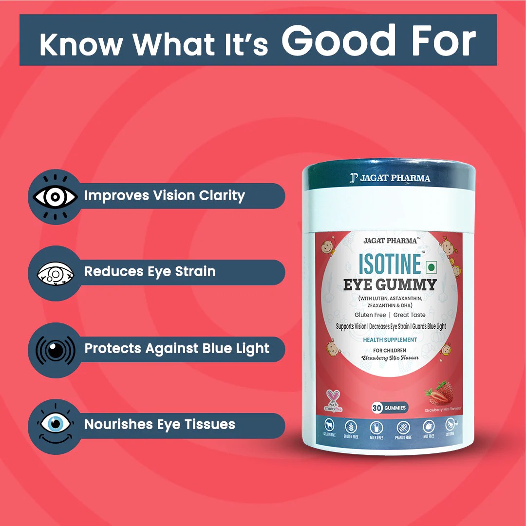 Isotine Eye Gummies Kids + Eye Gummies Adults Combo Complete Eye Care