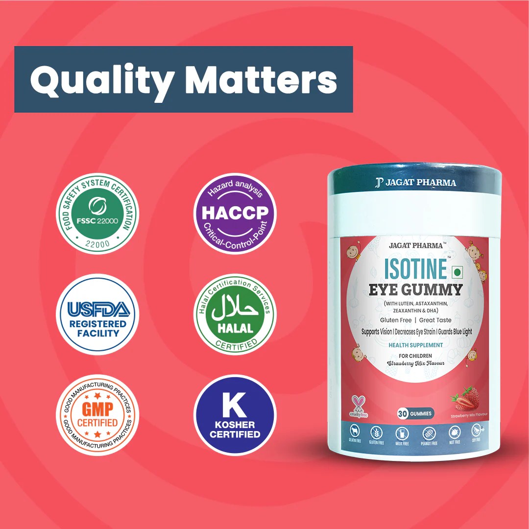 Isotine Eye Gummies Kids + Eye Gummies Adults Combo Complete Eye Care