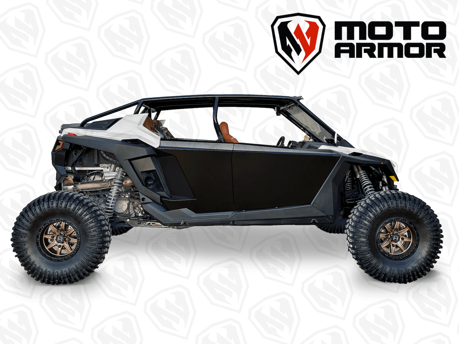 Moto Armor Aluminum Doors for 4 Seat Polaris RZR Jagged X Offroad