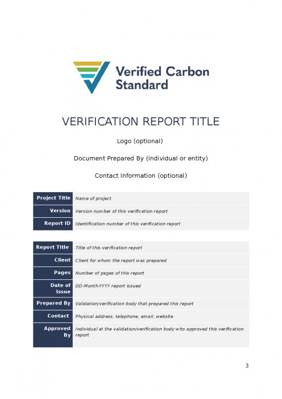 Ms Word Report Templates Free Download 29226 Vcs Verification Report