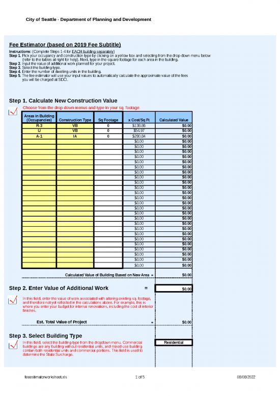 Construction Template Excel 31694 Feeestimatorworksheet