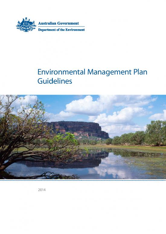 Environmental Management Act Pdf 50517 Environmental Management Plan