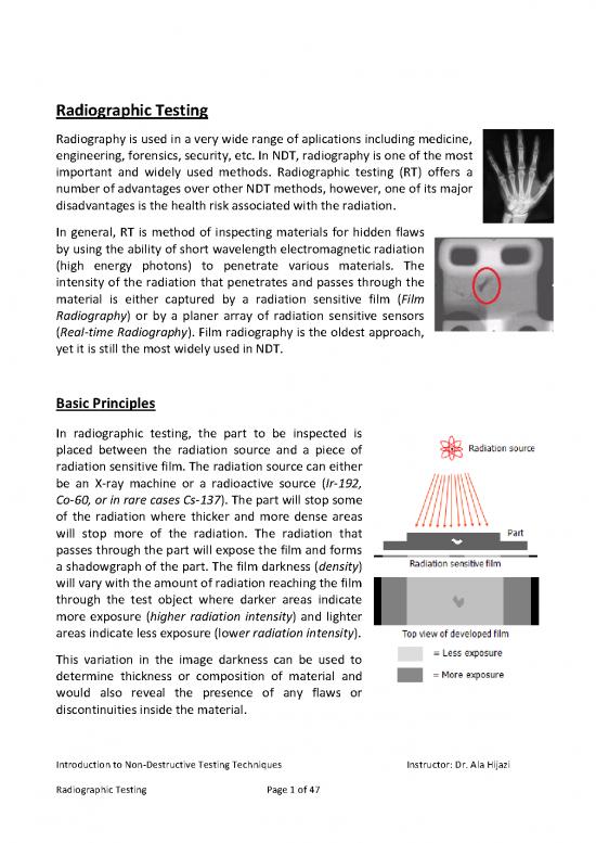 Radiographic Testing Pdf 87347 Radiographic Testing