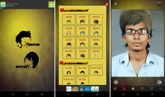 Aplikasi Pengubah Gaya Rambut Android Trendy