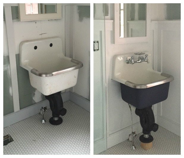 DIY Vanity for Wall Mount Sink Jaime Costiglio