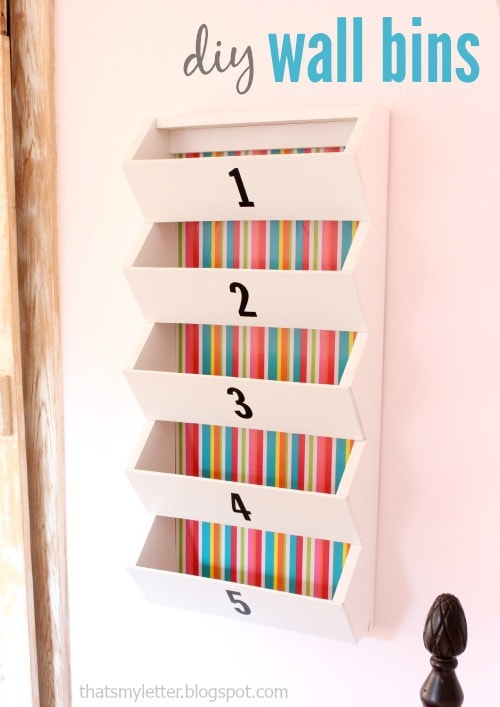 DIY Wall Bins Jaime Costiglio