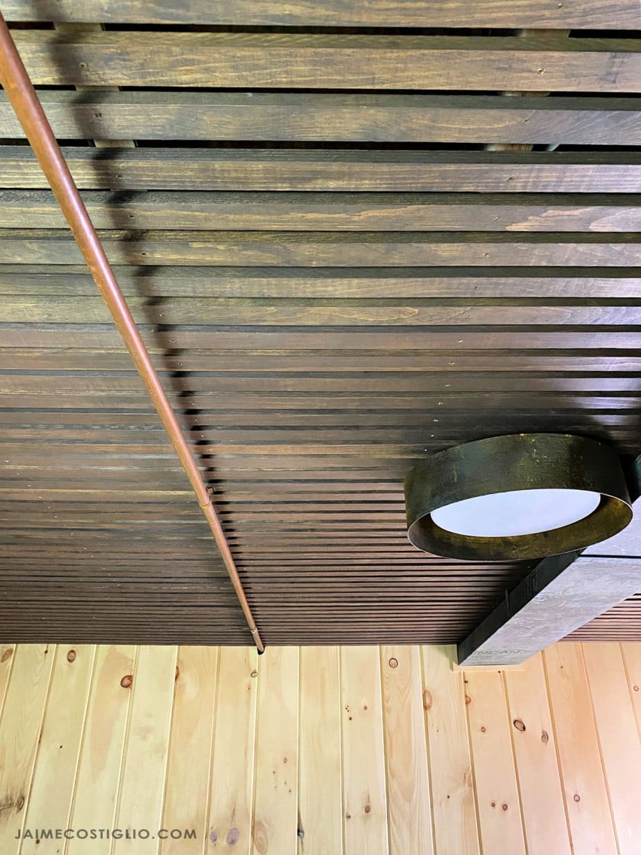 Wood Slat Solution For Basement Ceiling - Openbasement