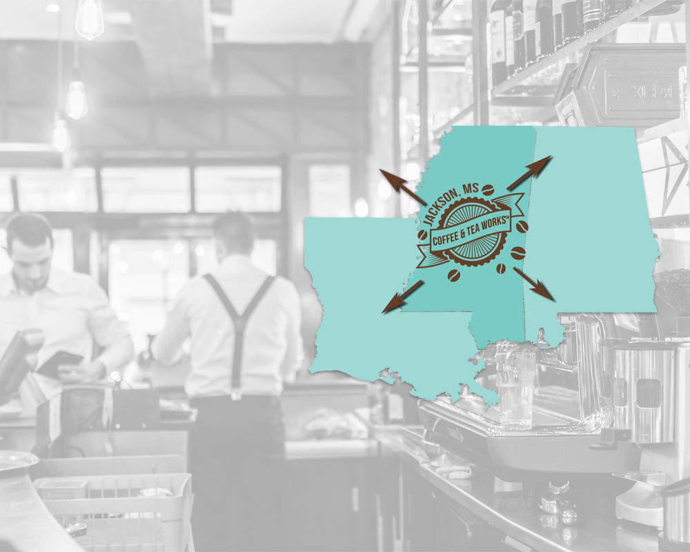 Coffee & Tea Works site Launch JD  Studio, LLC Gulf Coast 