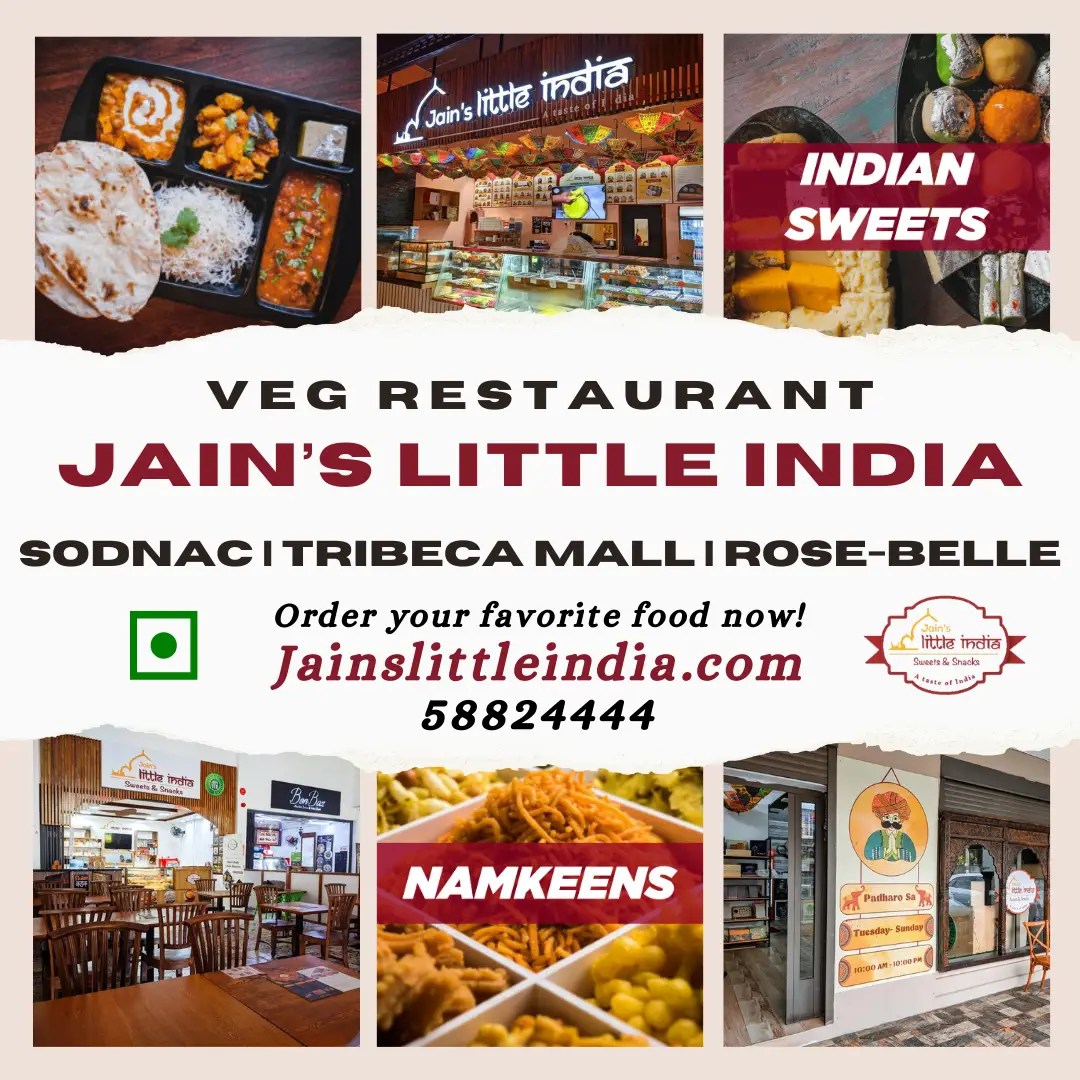 Jain's Little India Vegetarian Food delivery Mauritius, Order Online