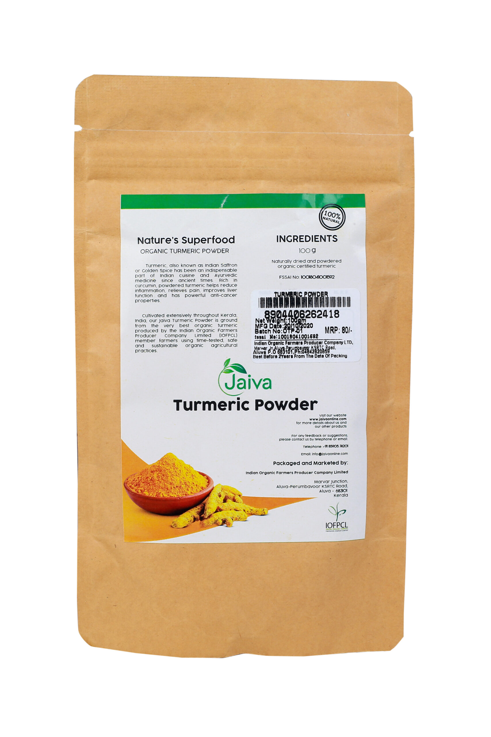 Organic Turmeric Powder Jaiva