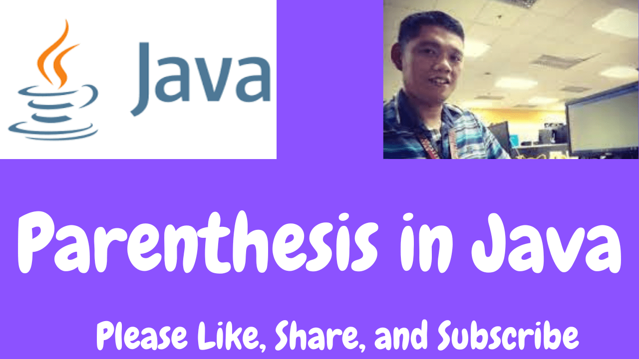 Parenthesis in Java Free Computer Programming Source Codes To All
