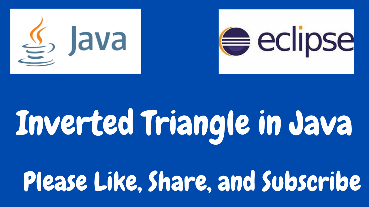 Inverted Triangle in Java Free Computer Programming Source Codes To All