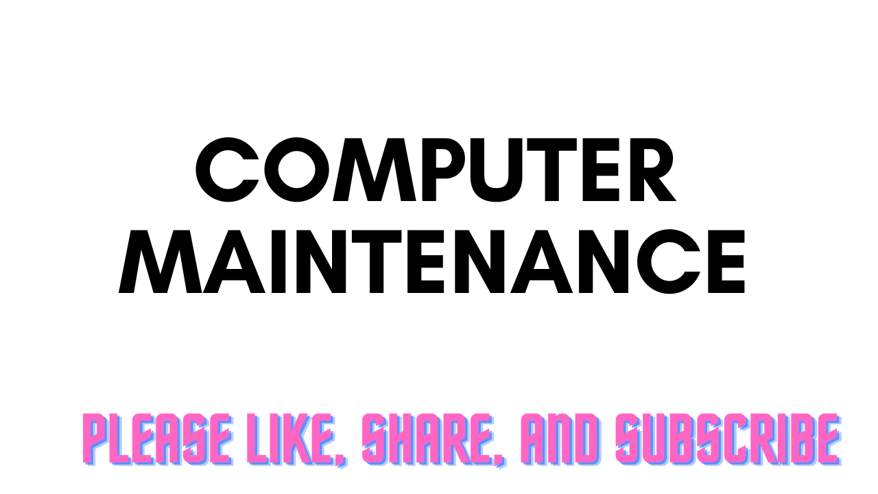 Computer Maintenance Free Computer Programming Source Codes To All