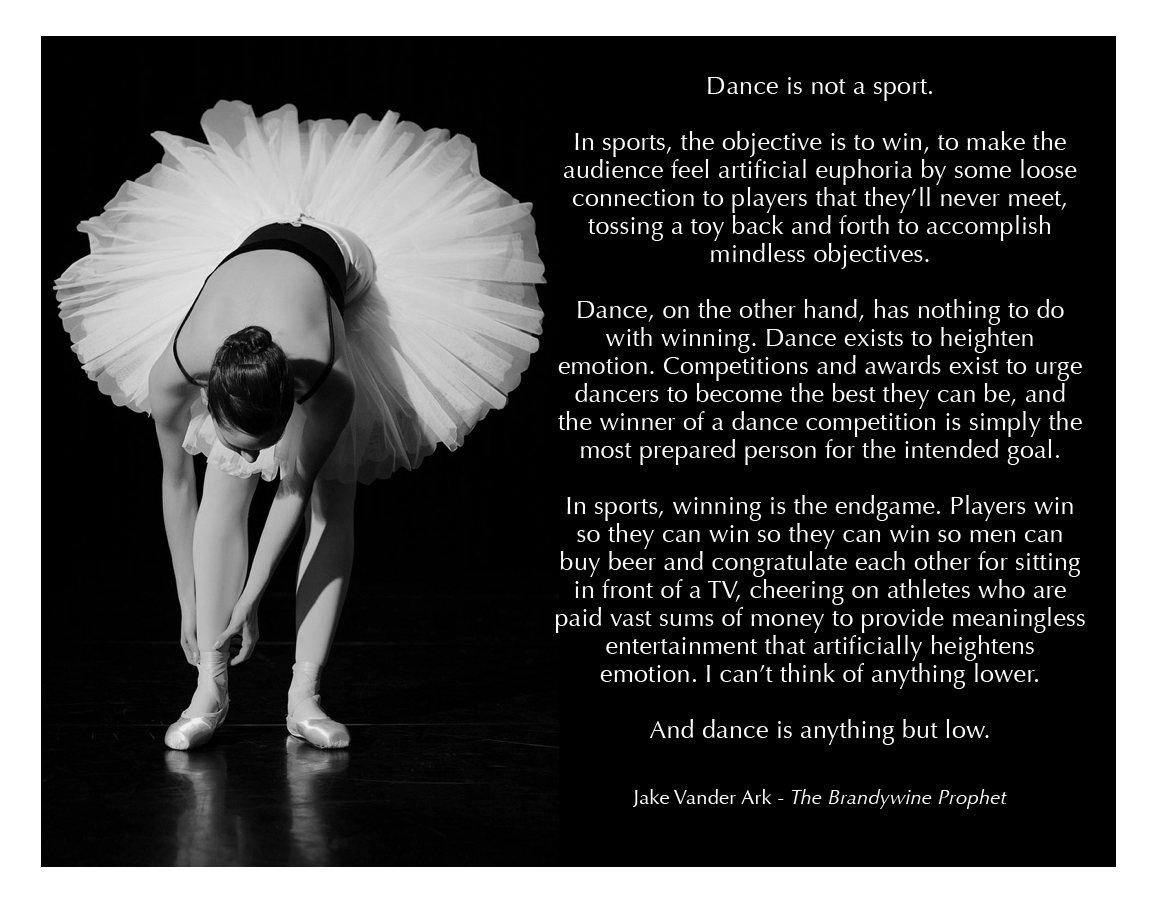 dance quotes Jake Vander Ark