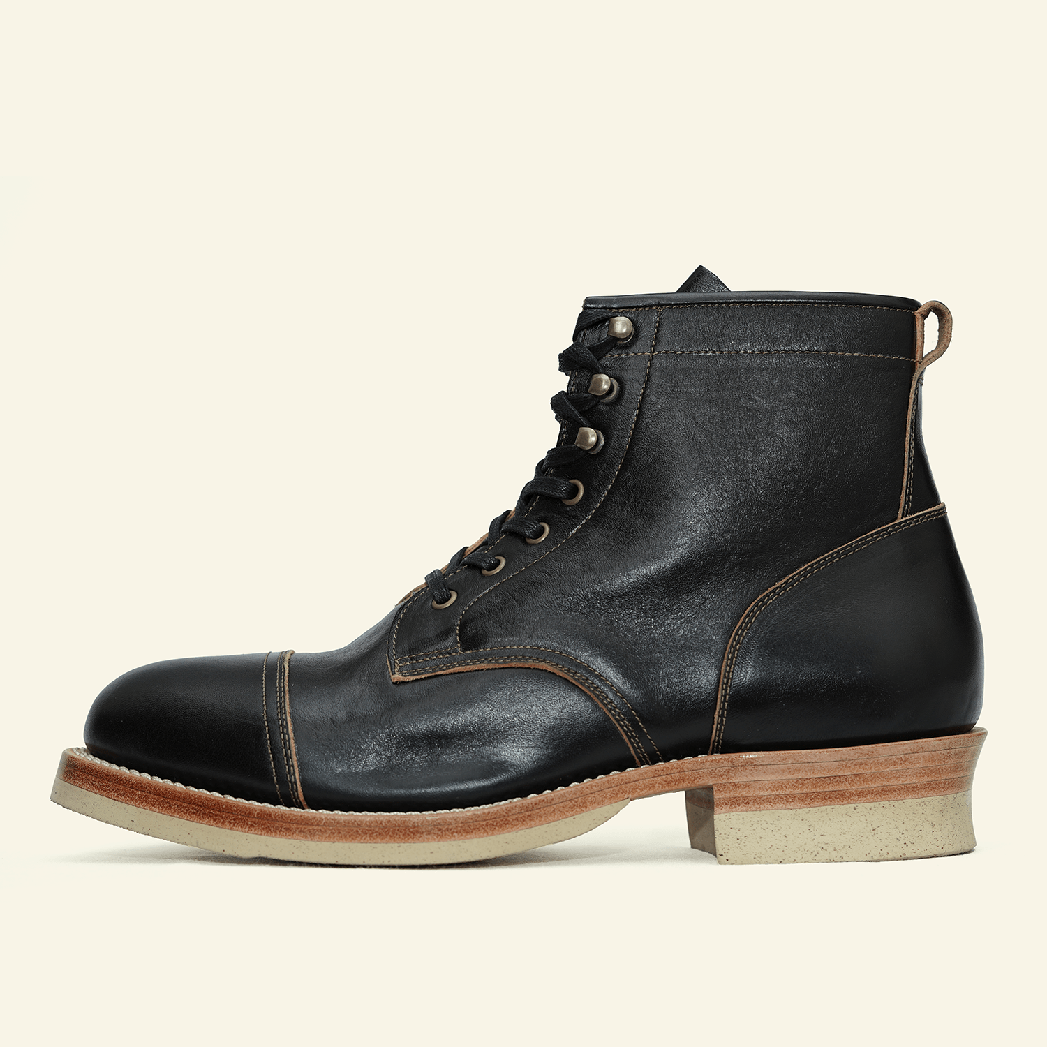 Black Teacore Horsehide Field Boots Jakkrabbits Bootmaker