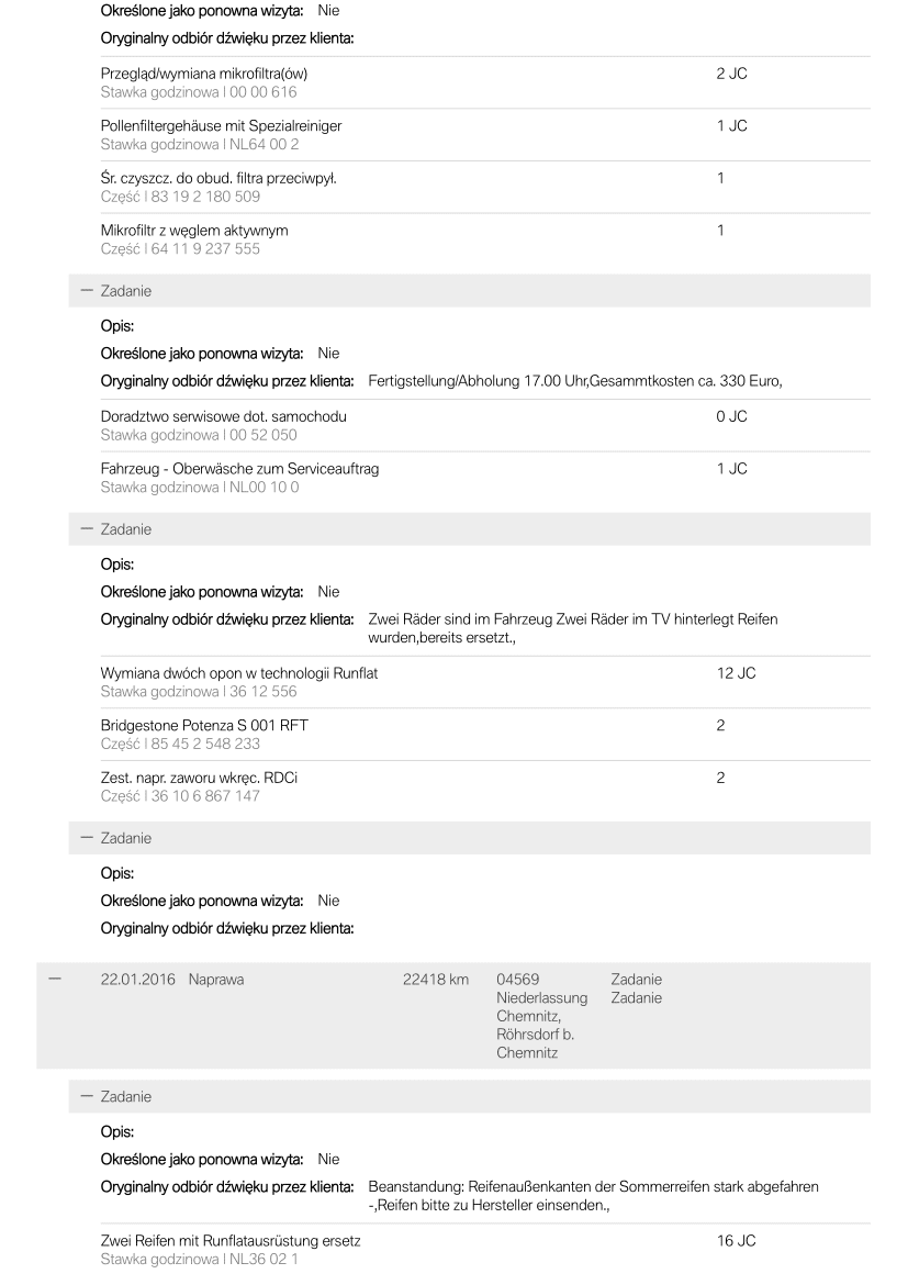 Przebieg po VIN BMW sprawdzenie samochodu