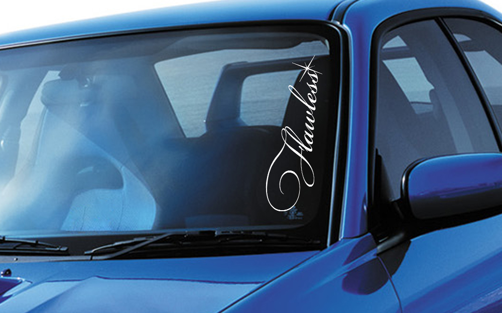 Flawless Lowered Stance Japan Performance JDM Car Windshield Vinyl