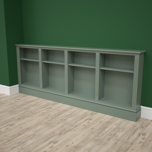 Made to Measure Bookcase, 2250mm wide x 890mm tall Jali