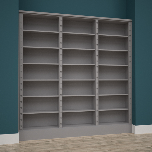 Made to Measure Bookcase, 2100mm wide x 2150mm tall Jali