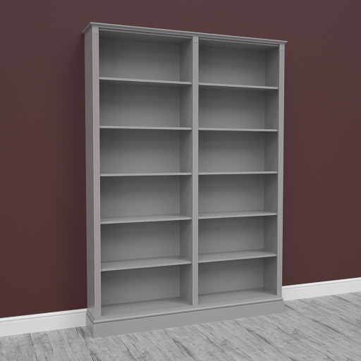 Made to Measure Bookcase, 1900mm wide x 2650mm tall Jali