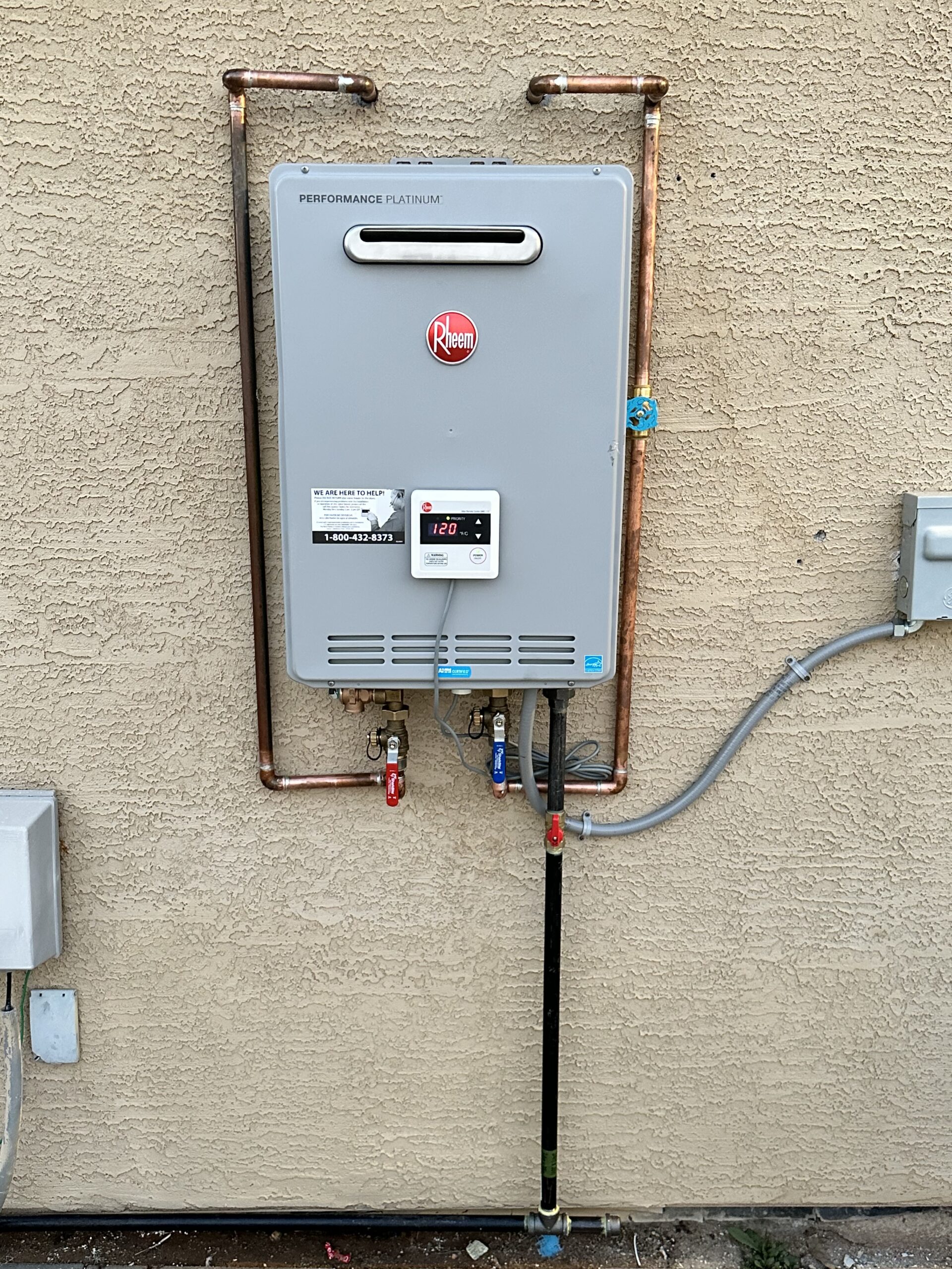 Tankless Gas Water Heater Installation JAM Construction