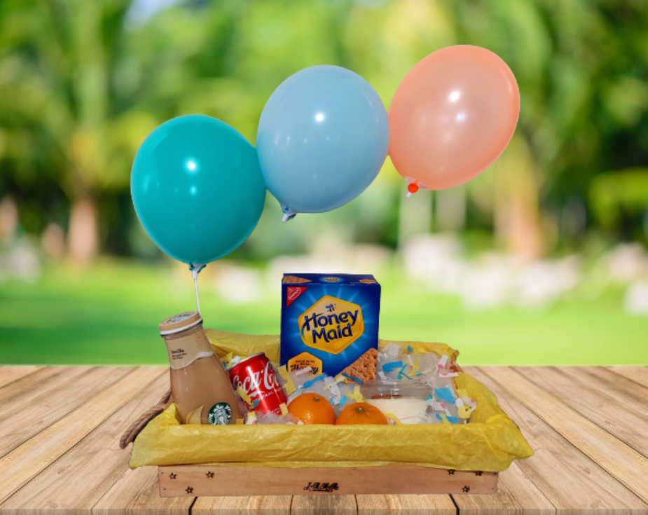 Colorful Breakfast Basket Jama Gift Baskets