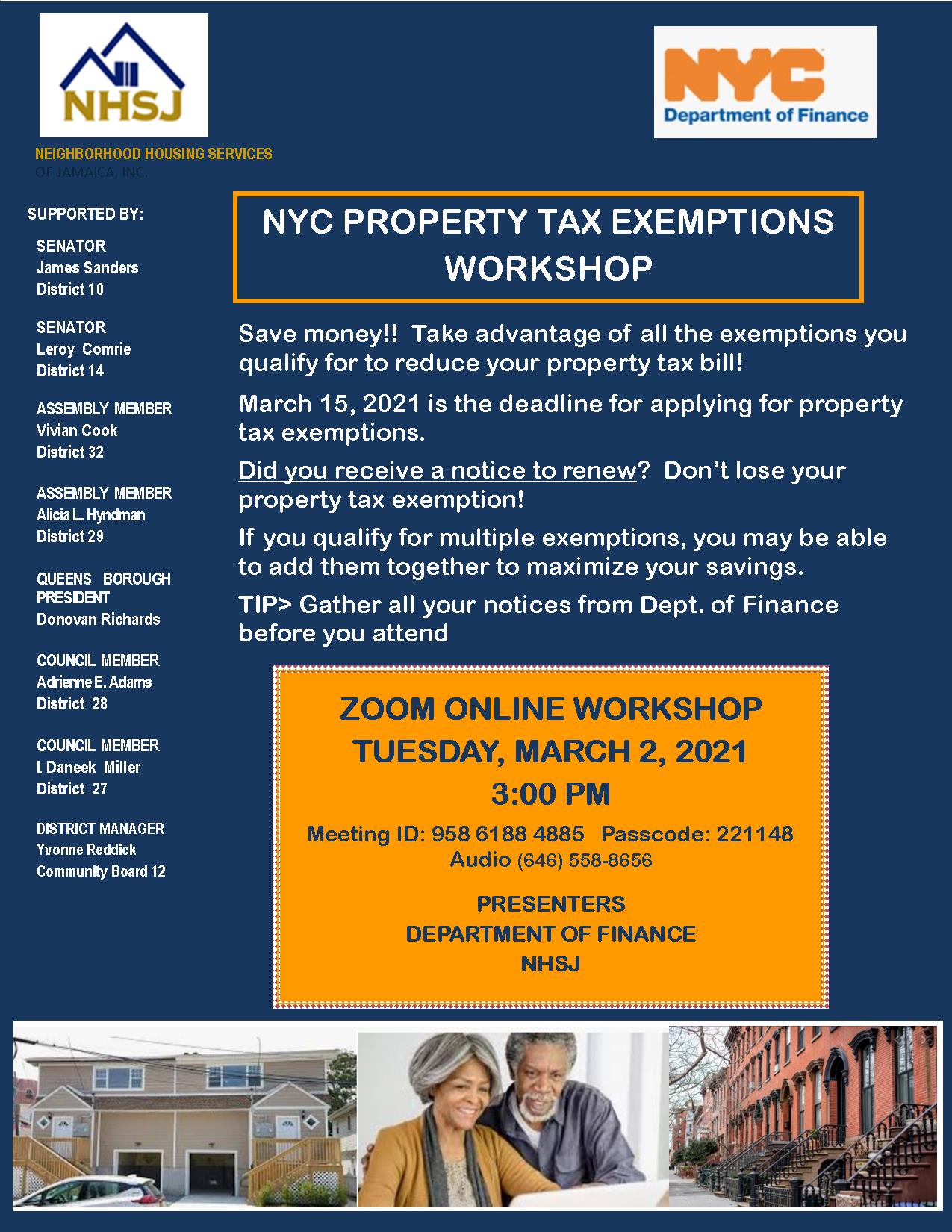 New York City Property Tax Exemptions Jamaica311