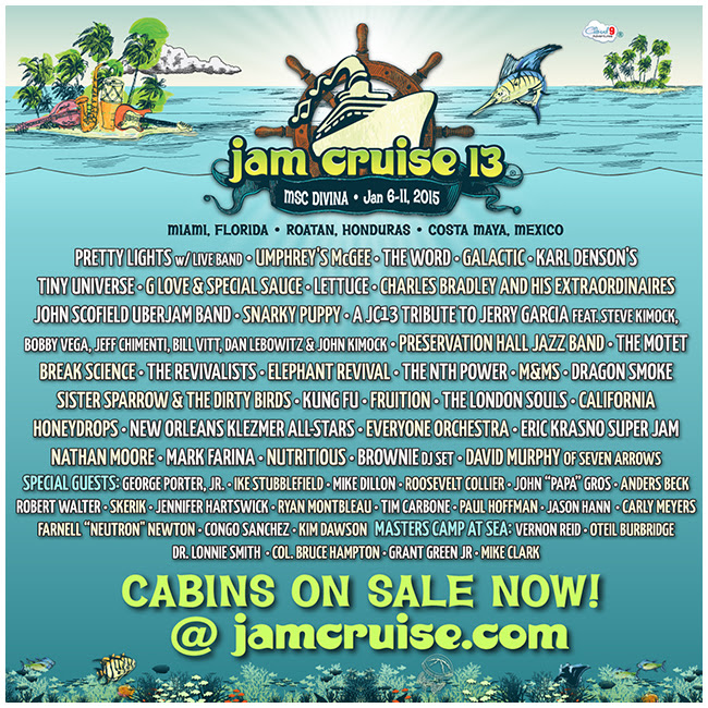Jam Cruise 13 Confirms Music Schedule