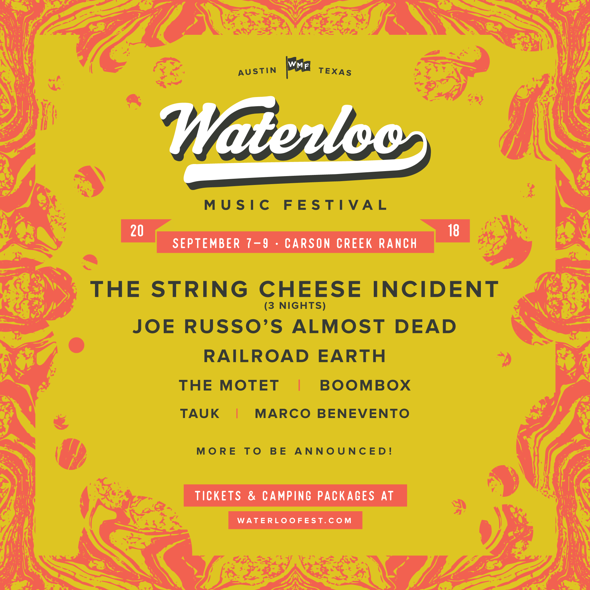 Waterloo Festival Announces Inaugural Lineup Featuring The String Cheese Incident, Joe Russo's