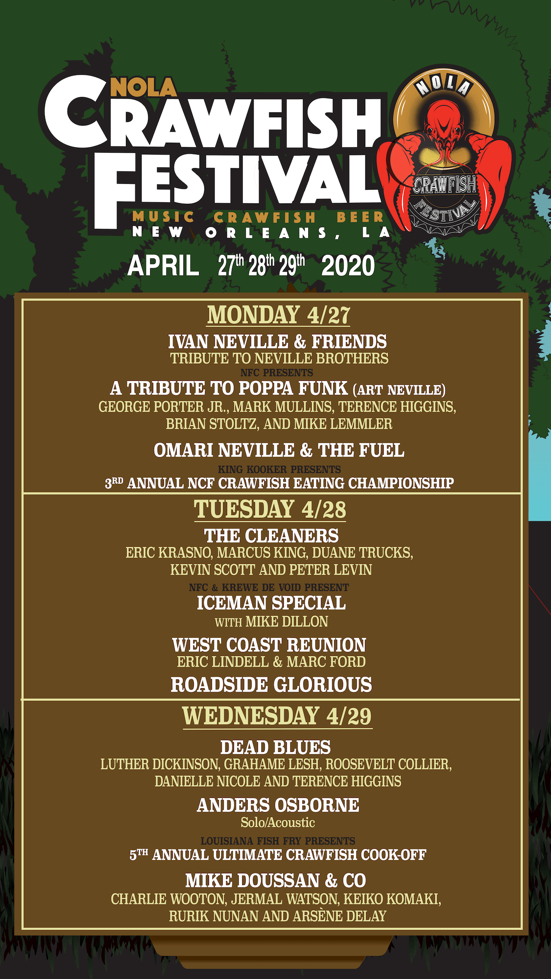 crawfish festival biloxi 2023 lineup Marcus King, Ivan Neville, Porter Jr. and More to Perform at 5th Annual NOLA Crawfish
