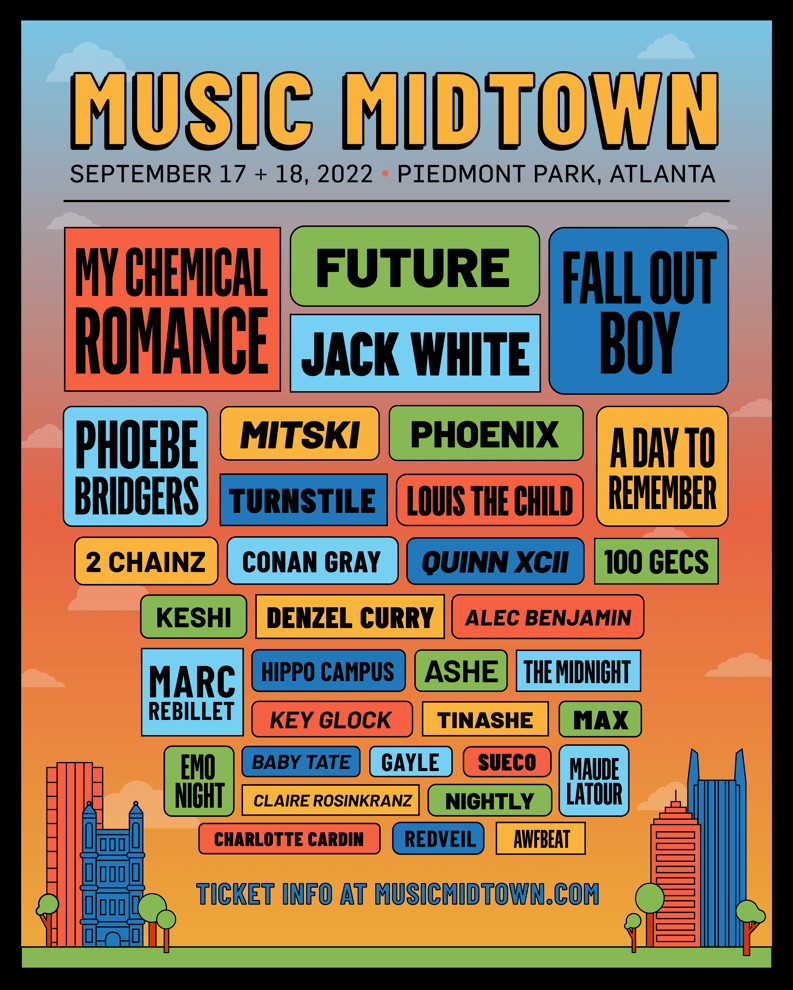 atlanta jazz festival 2023 lineup Music Midtown Shares 2022 Lineup Jack White, My Chemical Romance, Fall
