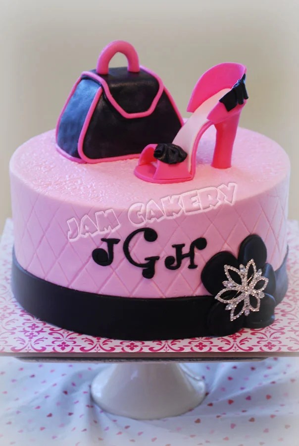 Shoe and Purse Birthday Cake J.A.M. Cakery
