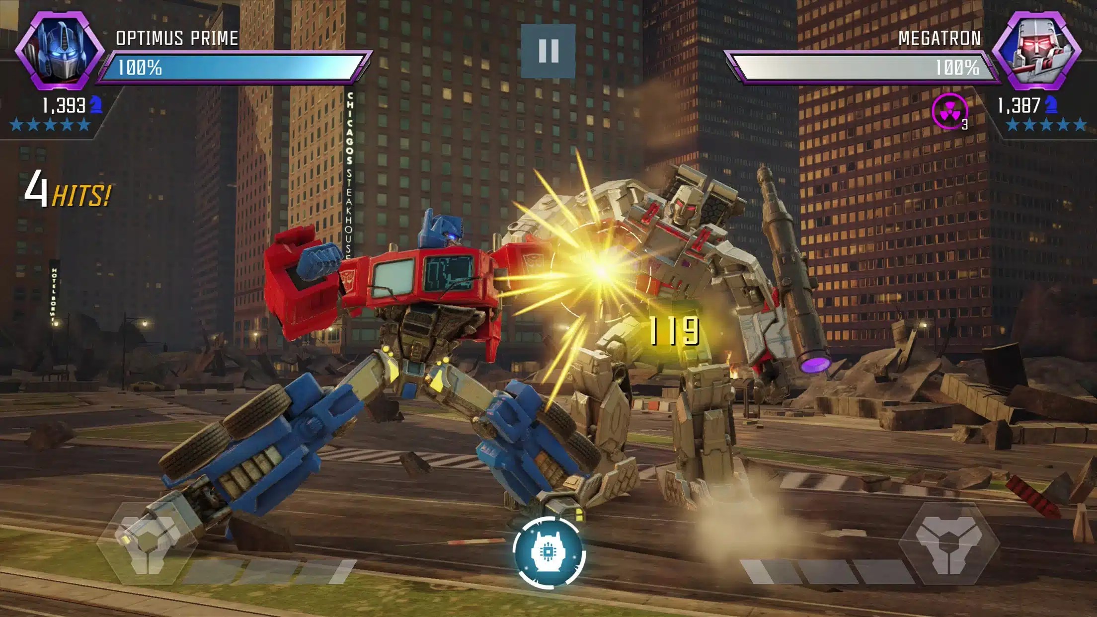 TRANSFORMERS to Fight เกมมือถือทรานฟอร์เมอร์