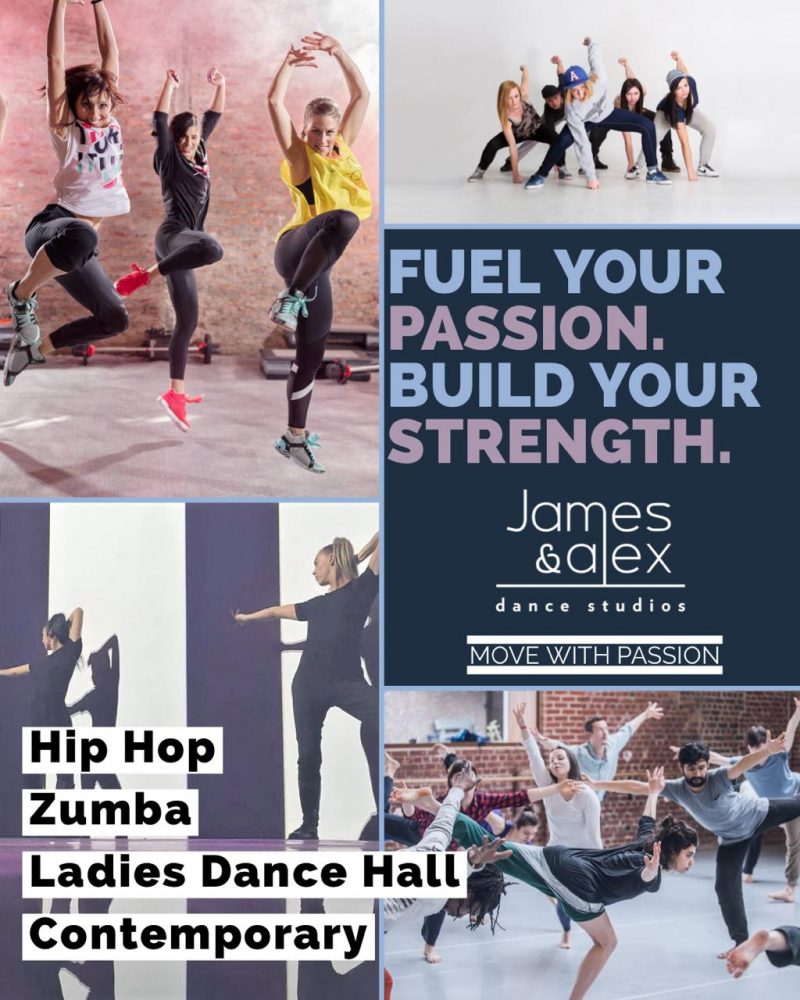 A great variety of dance classes for all levels James & Alex Dance Studio
